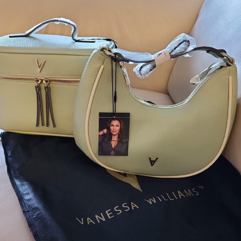 Vanessa Williams Shoulder Bag & Train Case  Set NWT